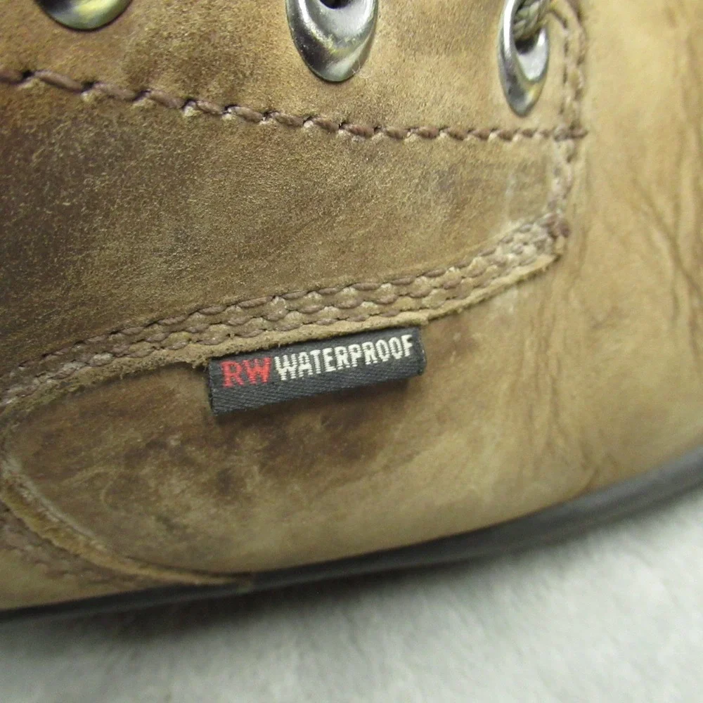 Red Wing Mens 9.5D King Toe Boots Brown Leather 435 Waterproof EH Soft Toe Work